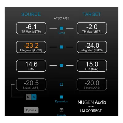 Nugen Audio LM-Correct DynApt (Extension) (Digital product)