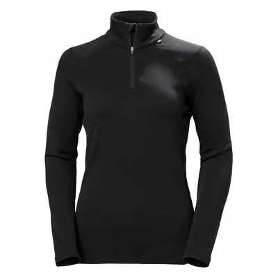 Helly Hansen Women's Lifa Merino Midweight Half-Zip Black Thermal Underwear