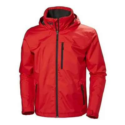 Helly Hansen Men's Crew Hooded Sailing Jacket Red