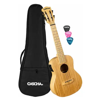 Cascha HH 2313E Bamboo Natural Ukulele