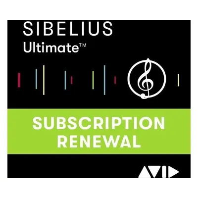 AVID Sibelius Ultimate Annual Subscription Renewal (Digital product)