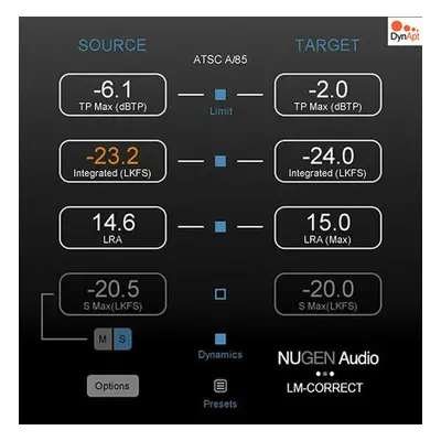 Nugen Audio LM-Cor w DynApt (Extension) (Digital product)