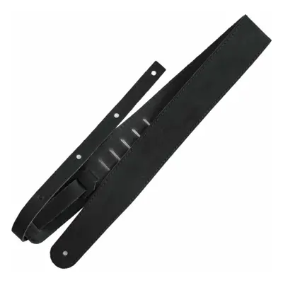 Richter RAW II Suede Black Guitar strap Waxy Suede Black