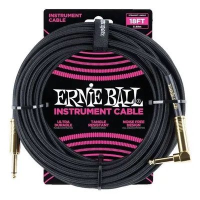 Ernie Ball P06086-EB 5,5 m Straight - Angled Instrument Cable