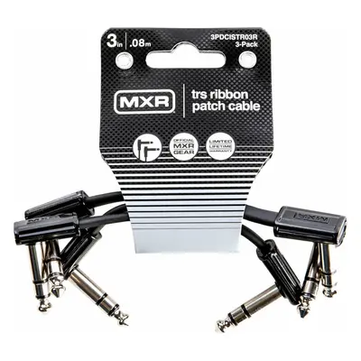 Dunlop MXR DCISTR03R Ribbon TRS Cable Pack cm Angled - Angled Patch Cable