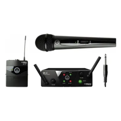 AKG WMS40 Mini2 Vocal/Instrumental Dual Wireless system US25B: 537.900MHz + US25D: 540.400MHz