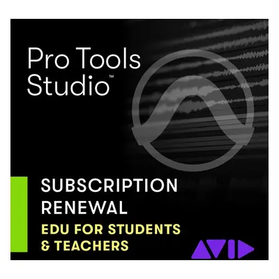 AVID Pro Tools Studio Annual Subscription Renewal for Students & Teachers (Digital product)