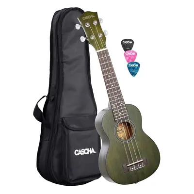 Cascha HH Premium Green Soprano Ukulele