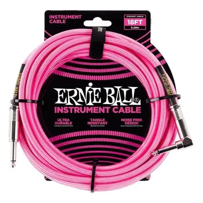 Ernie Ball P06083-EB 5,5 m Straight - Angled Instrument Cable