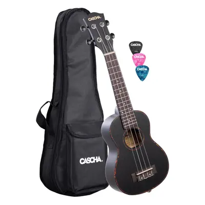 Cascha HH Premium Black Ukulele