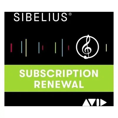 AVID Sibelius Artist Annual Subscription Renewal (Digital product)