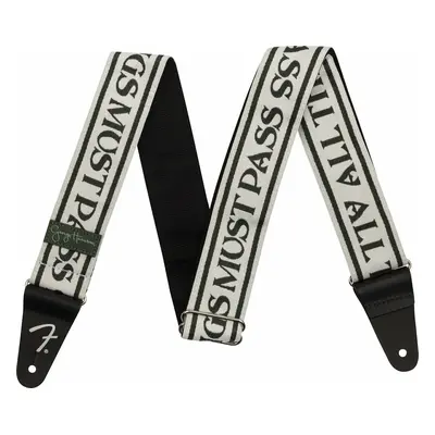 Fender George Harrison All Things Must Pass Logo Strap Textile guitar strap White