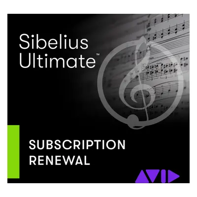 AVID Sibelius Ultimate TEAM Subscription RENEWAL (Digital product)