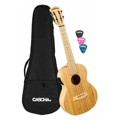 Cascha HH 2314E Bamboo Natural Ukulele