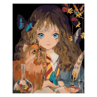 Zuty Painting by Numbers Hermiona And Crookshanks