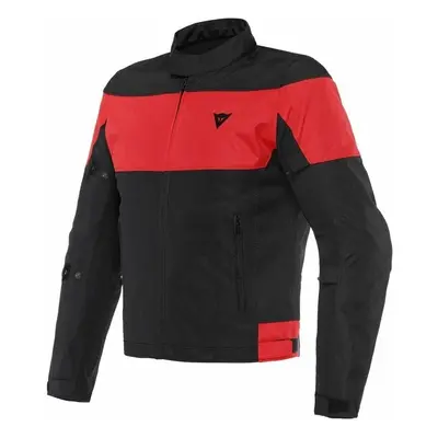 Dainese Elettrica Air Black/Black/Lava Red Textile Jacket