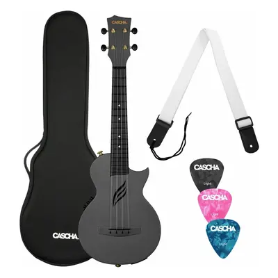 Cascha HH 2258E Black Ukulele