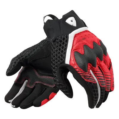 Rev'it! Gloves Veloz Black/Red Motorcycle Gloves