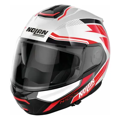 Nolan N100-6 Surveyor N-Com Metal White Red/Black Helmet