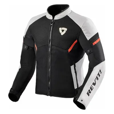 Rev'it! Jacket GT-R Air White/Neon Red Textile Jacket