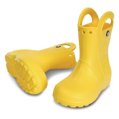 Crocs Kids' Handle It Rain Rubber Boots Yellow