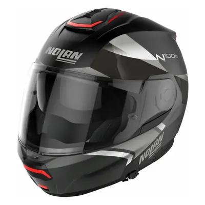 Nolan N100-6 Paloma N-Com Flat Black Silver Helmet