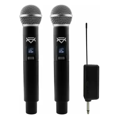 Veles-X Dual Wireless Handheld Microphone Party Karaoke System with Receiver Wireless set - MHz