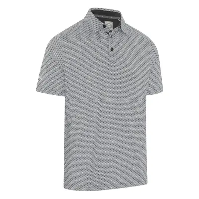 Callaway Tee Allover Print Mens Caviar Polo Shirt