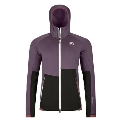 Ortovox Fleece Rib Hoody Womens Wild Berry Outdoor Hoodie