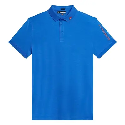 J.Lindeberg Tour Tech Reg Fit Mens Nautical Blue Melange Polo Shirt