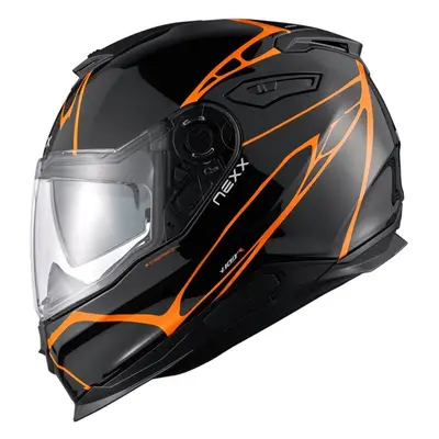 Nexx Y.100 B-Side Black/Orange Helmet