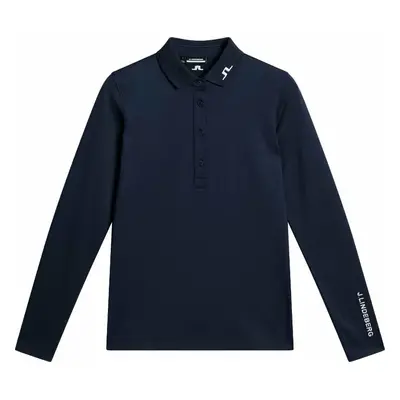 J.Lindeberg Tour Tech Long Sleeve Womens JL Navy Polo Shirt