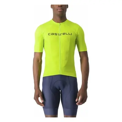 Castelli Prologo Lite Jersey Electric Lime/Deep Green