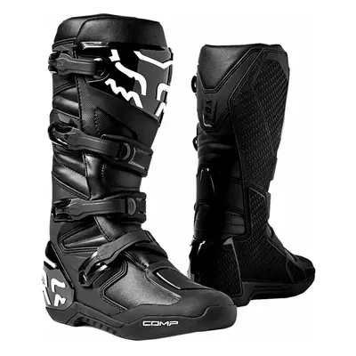 FOX Comp Boots Black Motorcycle Boots