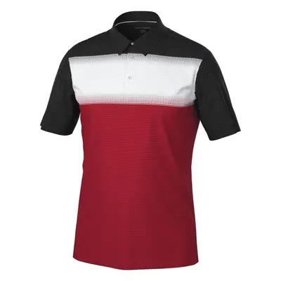 Galvin Green Mo Mens Breathable Short Sleeve Shirt Red/White/Black Polo Shirt