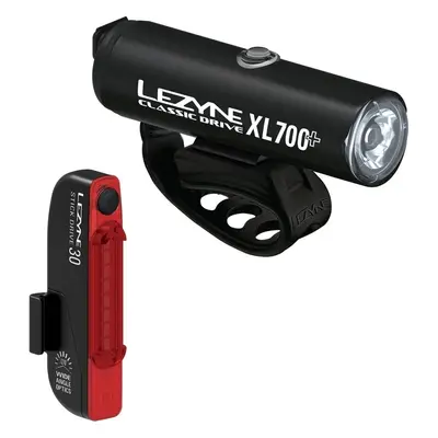 Lezyne Classic Drive 700+/Stick Drive Pair Satin Black/Black Front lm / Rear lm Front-Rear Cycli