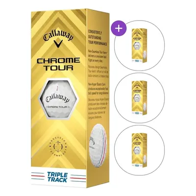 Callaway Chrome Tour SET White Triple Track Golf Balls