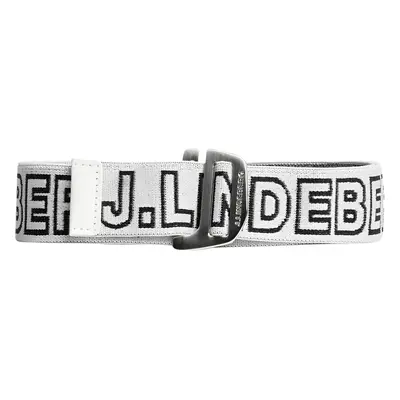 J.Lindeberg Lennon Webbing Logo White Belt