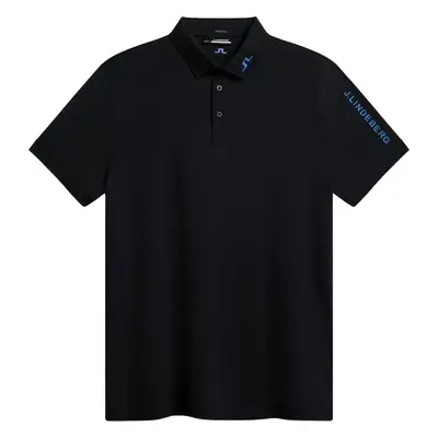 J.Lindeberg Tour Tech Reg Fit Mens Black Polo Shirt