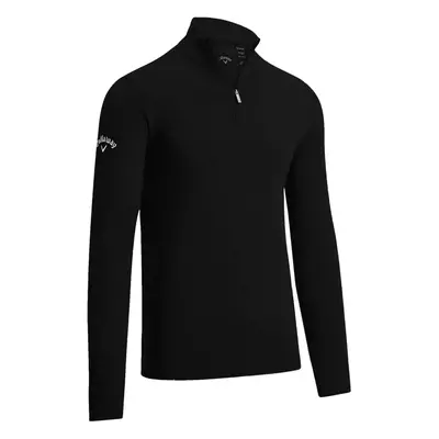 Callaway 1/4 Zipped Merino Black Onyx Sweater