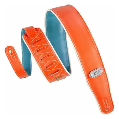 Levys M26VCP Guitar strap Orange & Teal