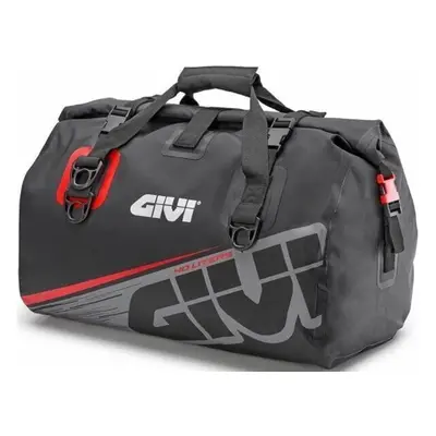 Givi EA115GR Waterproof Cylinder Seat Bag 40L Grey Red Bag