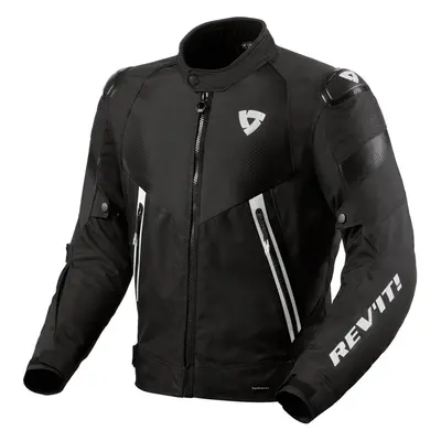 Rev'it! Jacket Control H2O Black/White Textile Jacket