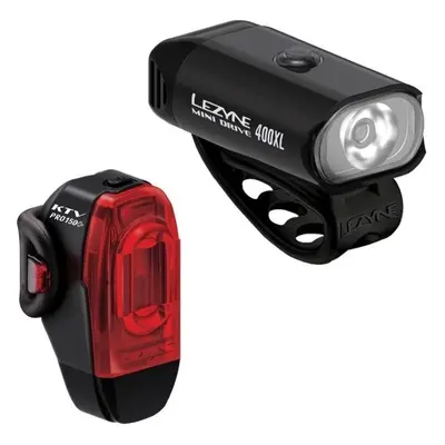 Lezyne Mini Drive 400XL/KTV Drive Pro+ Pair Black/Black Front lm / Rear lm Rear Cycling light