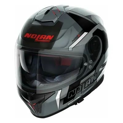 Nolan N80-8 Wanted N-Com Slate Grey White/Black Helmet