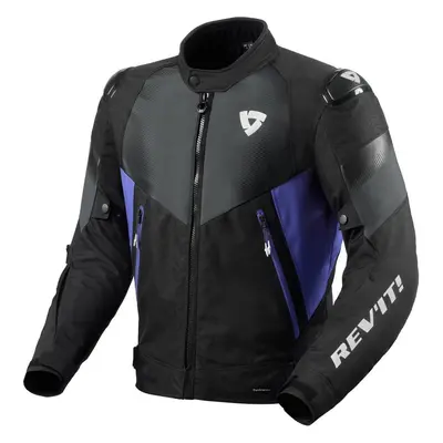 Rev'it! Jacket Control H2O Black/Blue Textile Jacket