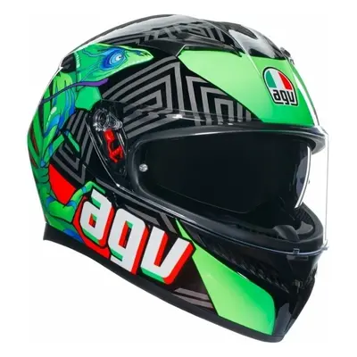 AGV K3 Kamaleon Black/Red/Green Helmet