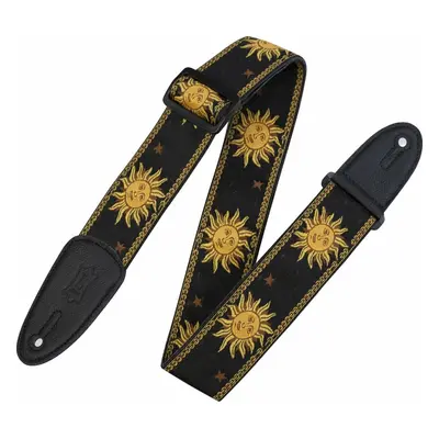 Levys MPJG-SUN-BLK Textile guitar strap Black