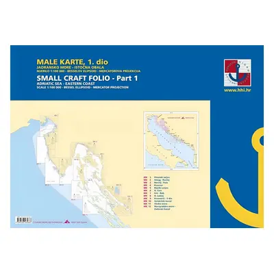 HHI Male Karte Jadransko More/Small Craft Folio Adriatic Sea Eastern Coast Part 2022 Nautical Pi