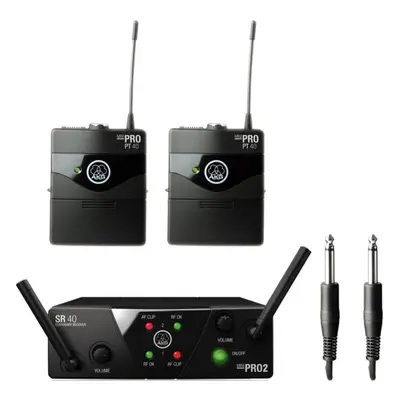 AKG WMS40 Mini2 Instrumental Dual Wireless system US25B: 537.900MHz + US25D: 540.400MHz